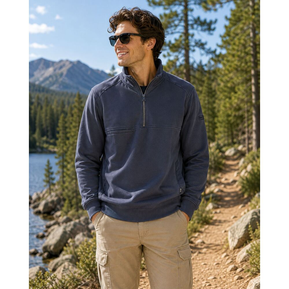 5.11 Tactical Mens Size XL Quarter Zip Pullover Sweatshirt Gray Utility Work